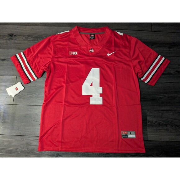 NCAA Other - Jeremiah Smith #4 Ohio State Buckeyes OSU Red Scarlet Football Jersey Large
